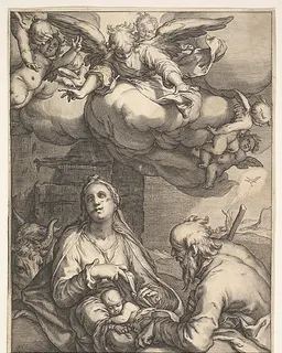 The Nativity by Jacob Matham