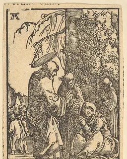 Christ Taking Leave of His Mother, from "The Fall and Salvation of Mankind Through the Life and Passion of Christ" by Albrecht Altdorfer