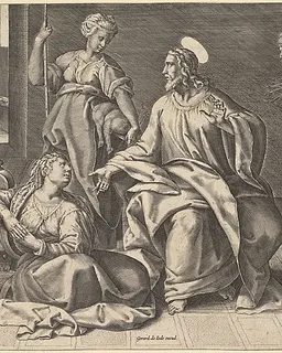 Christ in the House of Mary by Gerard de Jode