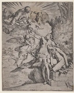 The Sacrifice of Isaac by his Father Abraham by Pietro Testa
