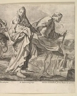 Flight into Egypt by Robert van Audenaerde
