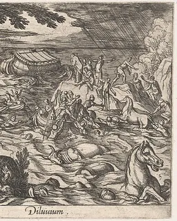 Plate 7: The Flood (Diluvium.), from Ovid's 'Metamorphoses' by Antonio Tempesta