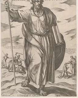 St. Judas Thaddeus, from "Christ, Mary, and the Apostles" by Antonio Tempesta