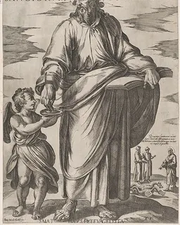 St. Matthew, from "Christ, Mary, and the Apostles" by Antonio Tempesta