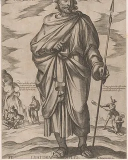 St. Matthias, from "Christ, Mary, and the Apostles" by Antonio Tempesta