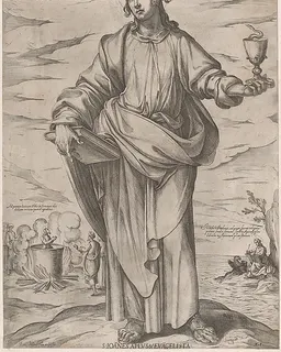 St. John the Evangelist, from "Christ, Mary and the Apostles" by Antonio Tempesta