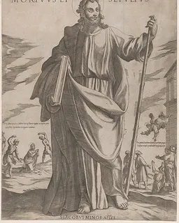 St. James Minor, from "Christ, Mary and the Apostles" by Antonio Tempesta