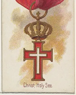 Christ, Holy See, from the World's Decorations series (N30) for Allen & Ginter Cigarettes by Allen & Ginter
