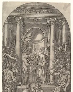The Marriage of the Virgin by Giovanni Jacopo Caraglio