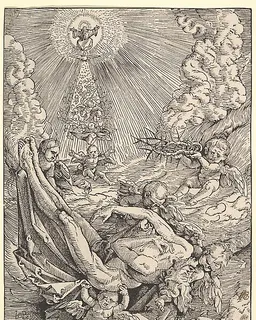The Body of Christ Carried by Angels towards Heaven by Hans Baldung Grien