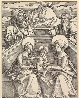 The Holy Family with St. Anna and St. Joachim by Hans Baldung Grien