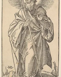 St. Thomas, from "Christ and the Apostles" by Hans Baldung Grien