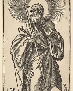 Saint Thomas, from "Christ and the Apostles" by Hans Baldung Grien