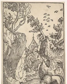 St. Jerome in the Desert by Hans Baldung Grien