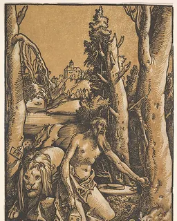 St. Jerome in the Desert by Hans Baldung Grien