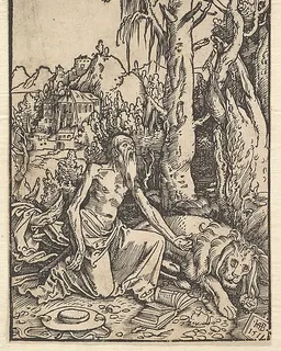 St. Jerome in the Desert by Hans Baldung Grien