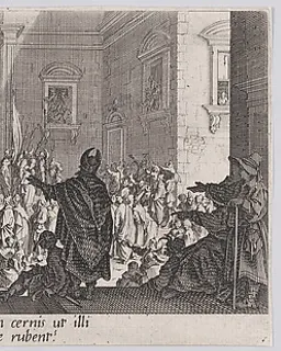 La Présentation au Peuple (The Presentation of Christ to the People), from "La Grande Passion" (The Large Passion)Passion) by Jacques Callot