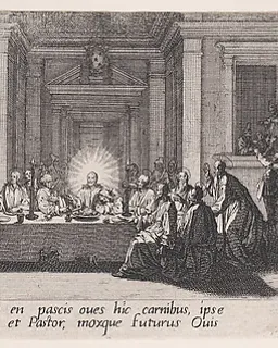 La Cêne (The Last Supper), from "La Grande Passion" (The Large Passion) by Jacques Callot