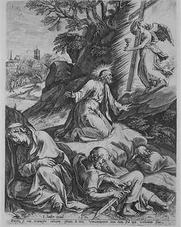 The Agony of Christ on Mount Olive by Monogrammist SM