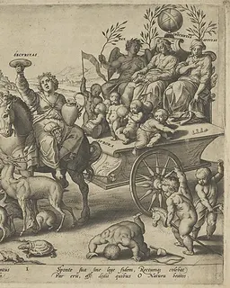 Childhood (Dawn), from "The Four Ages of Man and Death with the Last Judgment" by Hieronymus (Jerome) Wierix