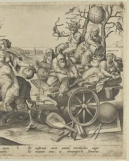 Adulthood (Evening), from "The Four Ages of Man and Death with the Last Judgment" by Hieronymus (Jerome) Wierix