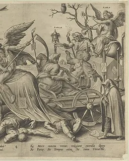 Old Age (Night), from "The Four Ages of Man and Death with the Last Judgment" by Hieronymus (Jerome) Wierix