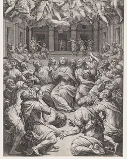 The Pentecost by Cornelis Cort
