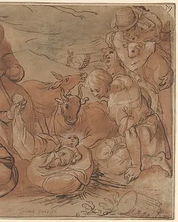 The Adoration of the Shepherds by Gerrit Pietersz. Sweelink