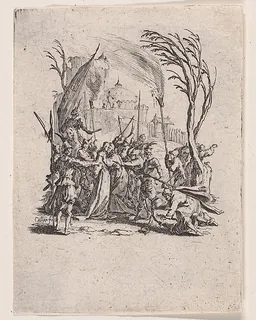 Jésus est Livré aux Juifs (Jesus is Delivered to the Jews), from "La Petite Passion" (The Little Passion) by Jacques Callot