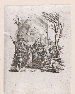 Jésus est Livré aux Juifs (Jesus is Delivered to the Jews), from "La Petite Passion" (The Little Passion) by Jacques Callot