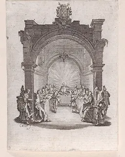 La Cêne (The Last Supper), from "La Petite Passion" (The Little Passion) by Jacques Callot