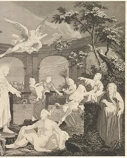 The Pool of Bethesda (St. John, Chapter 5) by Simon Francis Ravenet, the elder