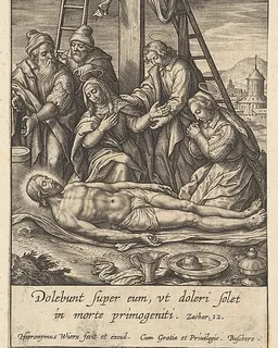 The Lamentation by Hieronymus (Jerome) Wierix