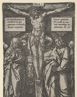 Christ on the Cross by Heinrich Aldegrever
