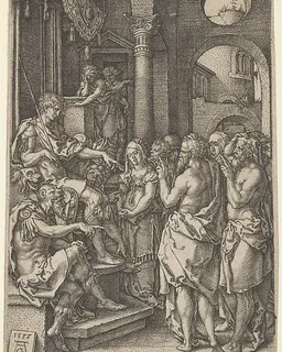 Susanna Accused of Adultery, from The Story of Susanna by Heinrich Aldegrever