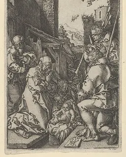 The Adoration of the Shepherds by Heinrich Aldegrever