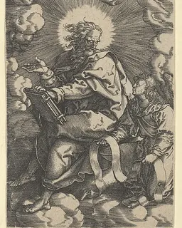 Saint Matthew, from "The Four Evangelists" by Heinrich Aldegrever