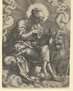 Saint Mark, from "The Four Evangelists" by Heinrich Aldegrever