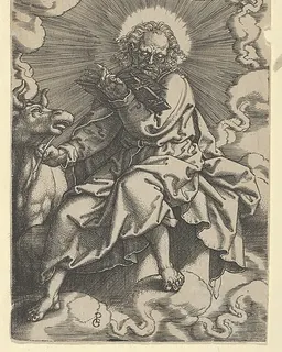Saint Luke, from "The Four Evangelists" by Heinrich Aldegrever