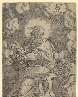 Saint Matthew, from "The Four Evangelists" by Heinrich Aldegrever