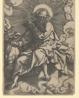Saint Luke, from "The Four Evangelists" by Heinrich Aldegrever