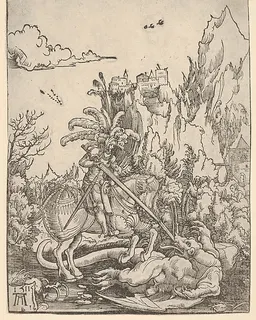 Saint George Killing the Dragon by Albrecht Altdorfer