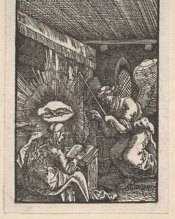 Annunciation, from "The Fall and Salvation of Mankind Through the Life and Passion of Christ" by Albrecht Altdorfer