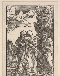 Visitation, from "The Fall and Salvation of Mankind Through the Life and Passion of Christ" by Albrecht Altdorfer