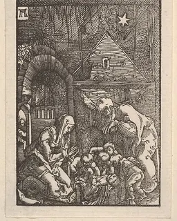 Nativity, from "The Fall and Salvation of Mankind Through the Life and Passion of Christ" by Albrecht Altdorfer