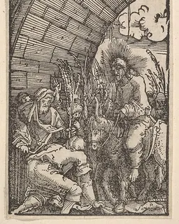 Entry into Jerusalem, from "The Fall and Salvation of Mankind Through the Life and Passion of Christ" by Albrecht Altdorfer