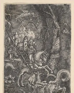 Saint George Killing the Dragon by Albrecht Altdorfer