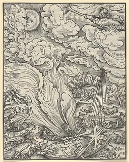 The Fifth Trombone, plate 8 from "The Apocalypse" by Hans Burgkmair