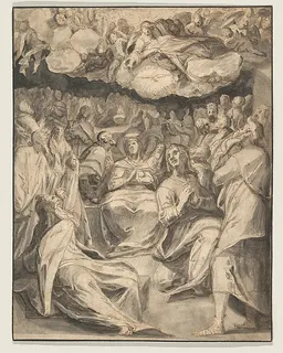 The Pentecost by Master of the Egmont Albums