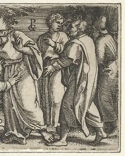 Christ Healing the Leper, from The Story of Christ by Georg Pencz